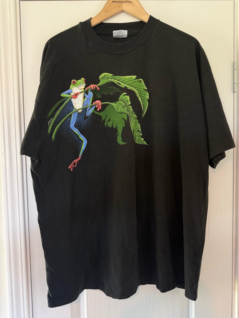 90s Ken Drewke Nature Graphics Harlequin 91 Frog Tee